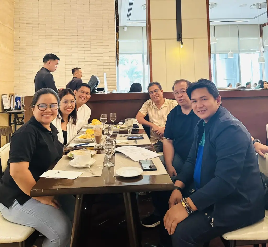Founders and partners over lunch in Iloilo